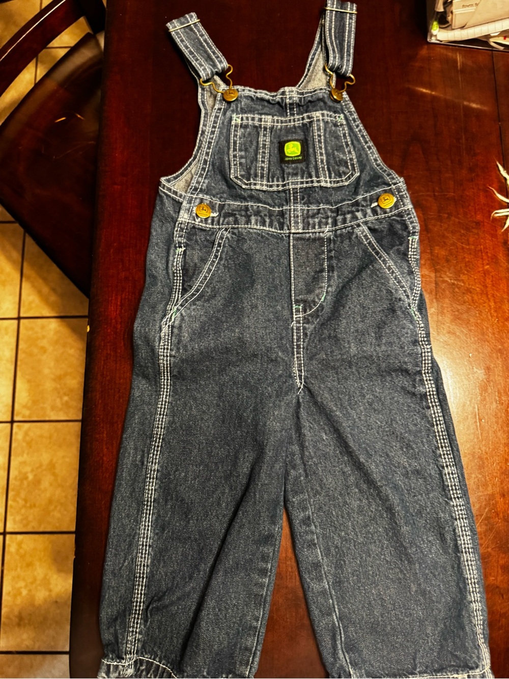John Deere Blue Denim Boy’s Bib Overalls